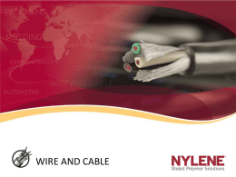 Wire and Cable - Global Polymer Solutions | Nylene