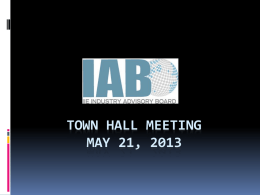 IAB Town Hall Meeting June, 2010