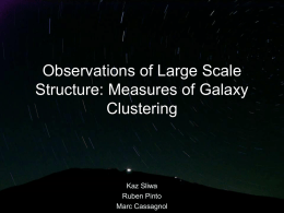 Observations of Large Scale Structure: Measures of Galaxy