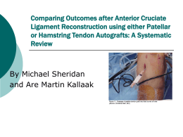 A comparison of functional outcomes after anterior