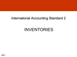 International Accounting Standard 2