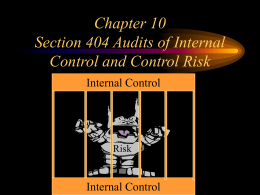 Five Components of Internal Control