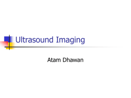 Ultrasound Imaging - National University of Kaohsiung