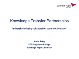 Powerpoint template - Edinburgh Napier University
