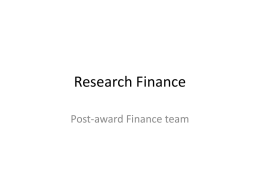 Research Finance - Aston University