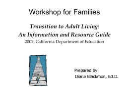 Workshop for Families - Autism Society of Los Angeles | Home