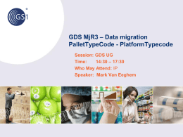 GDS MjR3 – Data migrationPalletTypeCode
