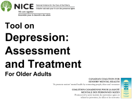 Tool on Depression Assessment for Older Adults