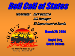 Roll Call of States - Gis