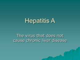 Hepatitis A - Michigan State University