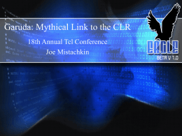 Garuda: Mythical Link to the CLR