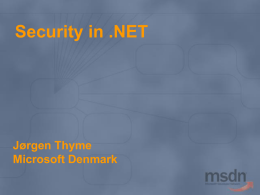 How to Implement Security in .NET