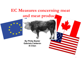 EC Measures concerning meat and meat products