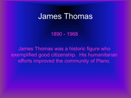 James Thomas - Plano Independent School District