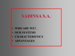 Presentacion de SADINSA S.A.