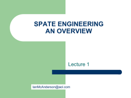 SPATE ENGINEERING AN OVERVIEW