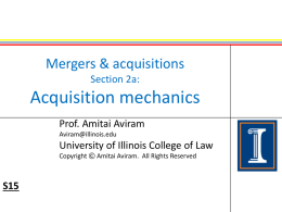 MA Section 2a: Acquisition mechanics