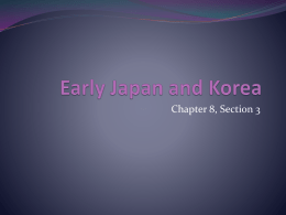 Early Japan and Korea - Eastern Upper Peninsula ISD
