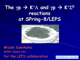 The gp K+L and gp K+S0 reactions at SPring