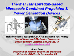 PowerPoint Presentation - Thermal transpiration based