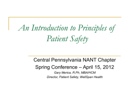 Everything I Need to Know About Patient Safety I Learned