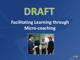 Facilitating Learning through Micro-coaching