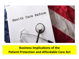 Pqtient Protection and the - Human Resource Alliance