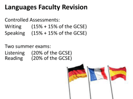 Languages Faculty Revision