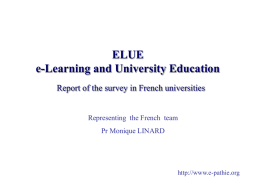 ELUE final conference French presentation