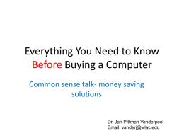 Everything You Need to Know Before Buying a Computer