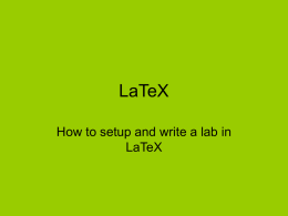 LaTeX - H-SC
