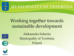 Working together towards sustainable development
