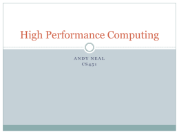 High Performance Computing - Computer Science Building