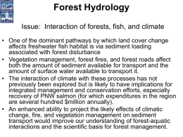 Forest Hydrology - Center for Science in the Earth System