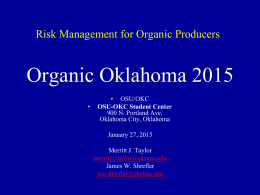 Risk Management of Investment in Vegetable Production