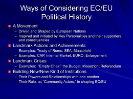 PowerPoint Presentation - Political History of European