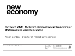 HORIZON 2020 - New Economy
