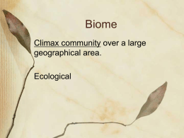 Biome? - Academic Resources at Missouri Western