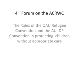 4th Forum on the ACRWC