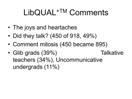LibQUAL+TM Comments - University of Georgia