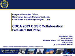 'CDCA 2009 C5ISR Collaboration Panel'
