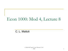 Econ 1000: Mod 4, Lecture 8 - Leona Craig Art Gallery, Red