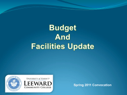 Slide 1 - Introduction Leeward Community College Spring