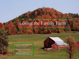 The Decline of the Family Farm