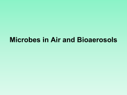 Microbes in Air and Bioaerosols