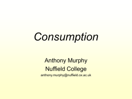 Consumption (Powerpoint)