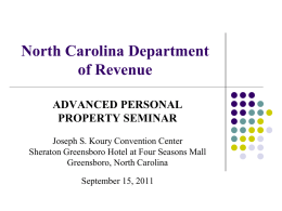 North Carolina Department of Revenue