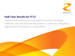 First Half Results for FY2012