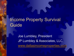 Income Property Survival Guide