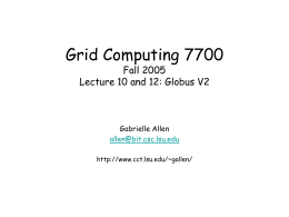 Grid Computing 7700